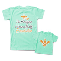 Mommy and Me Outfits I Am Bringing Home A Baby Bumblebee Honey Bee Cute Cotton