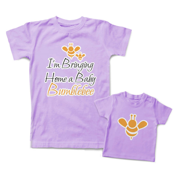 Mommy and Me Outfits I Am Bringing Home A Baby Bumblebee Honey Bee Cute Cotton