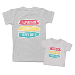 Mommy and Me Outfits Super Mom Wife Super Kid Son Super Active Cotton