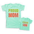 Mommy and Me Outfits Proud Mom Son Cotton