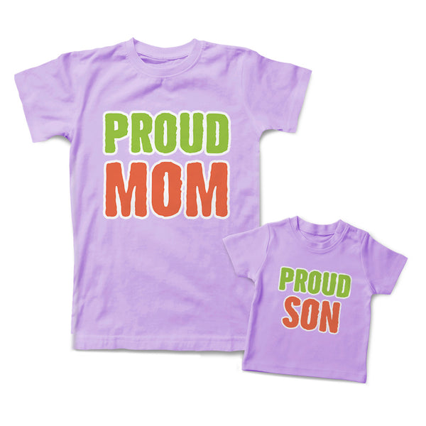 Mommy and Me Outfits Proud Mom Son Cotton