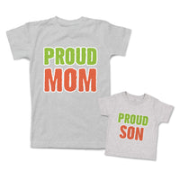 Mommy and Me Outfits Proud Mom Son Cotton