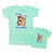 Mommy and Me Outfits Love to Hug Her Him Teddy Bear Heart Cotton