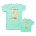 Mommy and Me Outfits Worlds Best Mother Son Heart Cotton