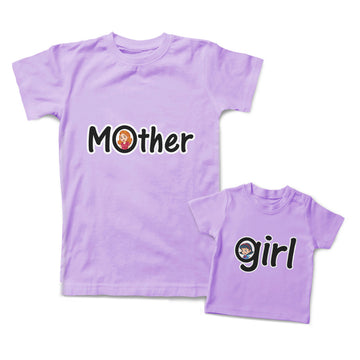 Mommy and Me Outfits Mother Woman Girl Love Cotton