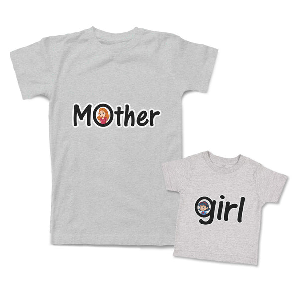 Mommy and Me Outfits Mother Woman Girl Love Cotton