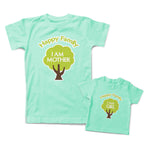 Mommy and Me Outfits Happy Family I Am Mother Girl Tree Cotton