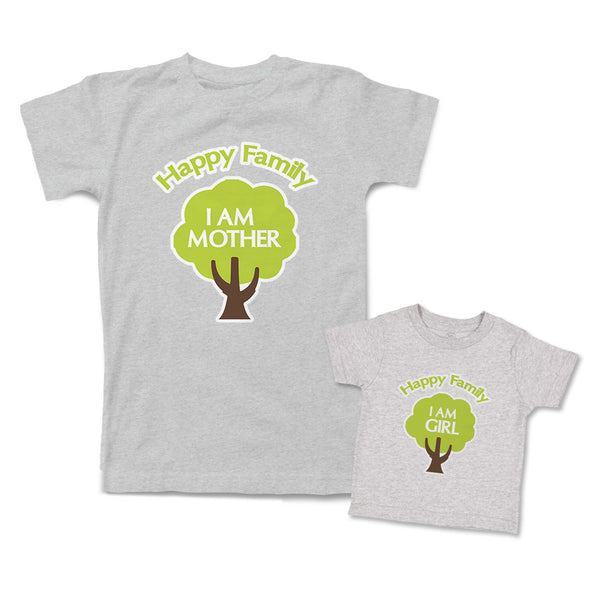 Mommy and Me Outfits Happy Family I Am Mother Girl Tree Cotton