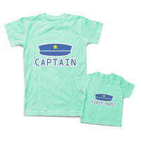 Mommy and Me Outfits First Mate Cap Captain Cotton