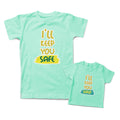 Mommy and Me Outfits I Will Keep You Wild I Will Keep You Safe Cotton