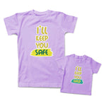 Mommy and Me Outfits I Will Keep You Wild I Will Keep You Safe Cotton