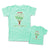 Mommy and Me Outfits Mama Baby Llama Animal Leaves Cotton