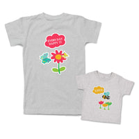 Mommy and Me Outfits Every Day Happy Flowers Butterflies Cotton