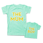 Mommy and Me Outfits The Mum Love Boy Character Cotton