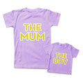 Mommy and Me Outfits The Mum Love Boy Character Cotton