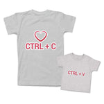 Mommy and Me Outfits Control C Copy Plus v Option Heart Cotton