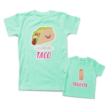 Mommy and Me Outfits Taco Food Laughing Taco Taquito Food Tacos Filling Cotton
