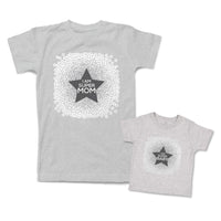 Mommy and Me Outfits I Am Super Mom Baby Star Cotton