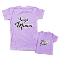 Mommy and Me Outfits Tough Mama Cookie Naughty Cotton