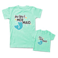 Mommy and Me Outfits Mama Mini Mermaid Star Seashell Cotton