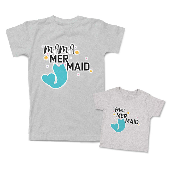 Mommy and Me Outfits Mama Mini Mermaid Star Seashell Cotton