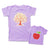 Mommy and Me Outfits Apple Red Fruit Tree with Birds Cotton