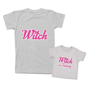 Mommy and Me Outfits Witch in Training Happy Halloween Cotton