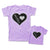 Mommy and Me Outfits Mother Daughter Love Heart Cotton