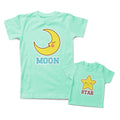 Mommy and Me Outfits Moon Star Smiling Cotton