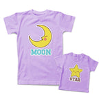 Mommy and Me Outfits Moon Star Smiling Cotton