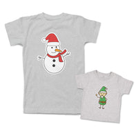 Snowman Elf Christmas Occasion Cartoon