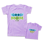 Mommy and Me Outfits Good Mom Boy Sweet Eyes Leaves Cotton