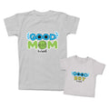 Mommy and Me Outfits Good Mom Boy Sweet Eyes Leaves Cotton