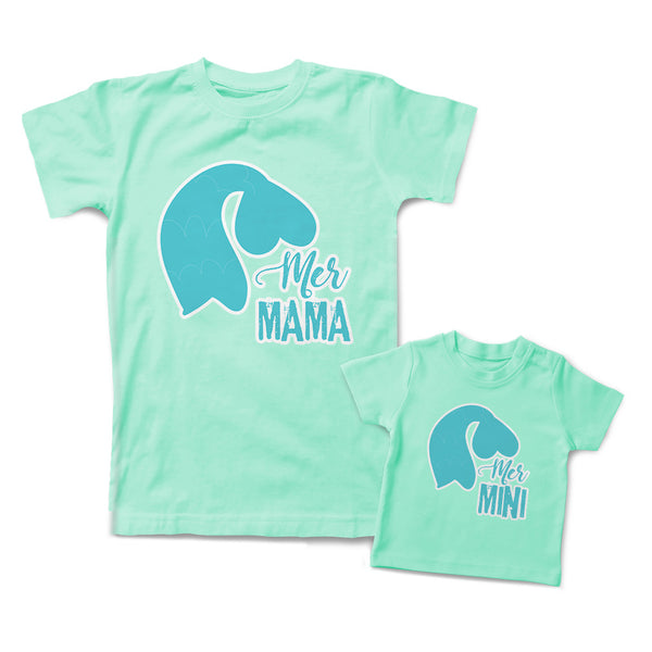 Mommy and Me Outfits Mermaid Mama Mini Cotton