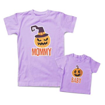 Mommy and Me Outfits Mommy Baby Scary Pumpkin Halloween Cotton