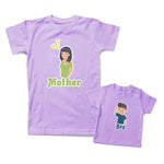 Mommy and Me Outfits Mother Heart Love Boy Smiling Cotton