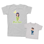 Mommy and Me Outfits Mother Heart Love Boy Smiling Cotton