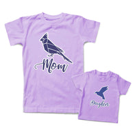 Mommy and Me Outfits Mom Daughter Crafts Bird Cotton