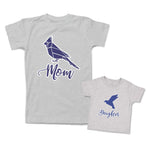 Mommy and Me Outfits Mom Daughter Crafts Bird Cotton