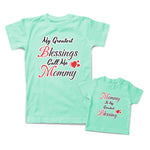 Mommy and Me Outfits Mommy Is My Greatest Blessing Heart Cotton