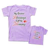 Mommy and Me Outfits Mommy Is My Greatest Blessing Heart Cotton