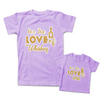 Mommy and Me Outfits For The Love of Milk Whiskey Bottle Cotton