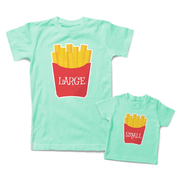 Mommy and Me Outfits French Fries Small Large Cotton