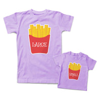 Mommy and Me Outfits French Fries Small Large Cotton