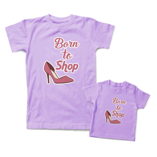 Mommy and Me Outfits Born to Shop Shoes Hobby Cotton
