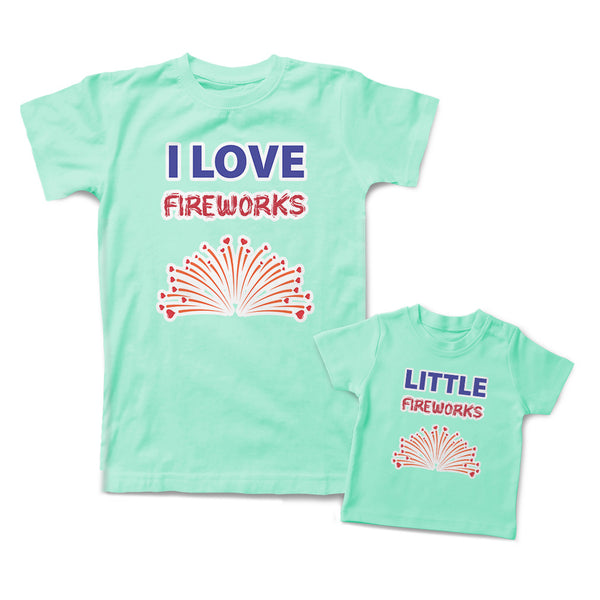 I Love Little Fireworks Heart
