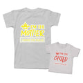 Mommy and Me Outfits I Am The Mom Child I Make The Rules Crown Cotton