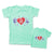 Mommy and Me Outfits Usa Star Heart Love Cotton