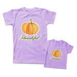 Mommy and Me Outfits Pumpkin Thankful Halloween Thanksgiving Cotton