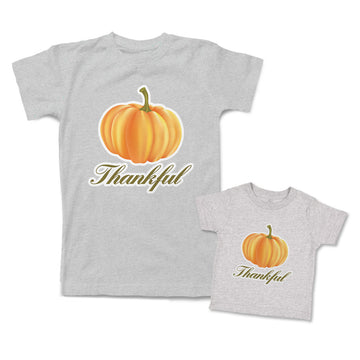 Mommy and Me Outfits Pumpkin Thankful Halloween Thanksgiving Cotton